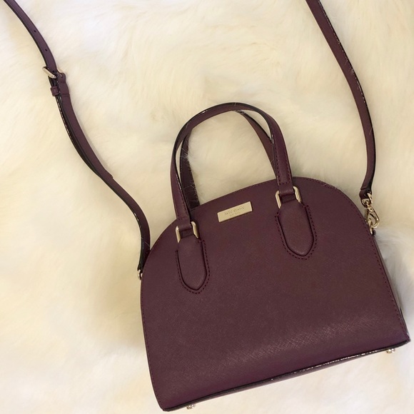 Kate Spade ♠️NWT Maroon Mini Satchel Crossbody Bag - Picture 6 of 8